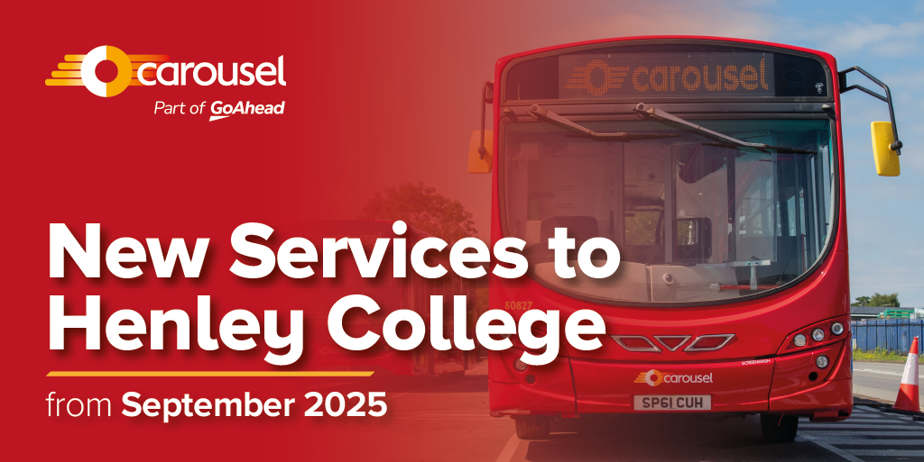 New bus services 620, 624 and 625 launching for The Henley College scholars from September 2025. Book now to avoid disappointment!