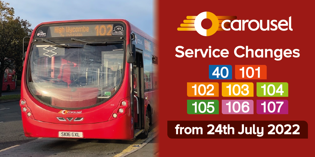 Carousel Service Changes from 24th July 2022